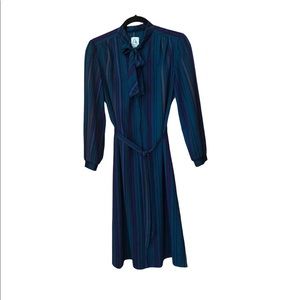 Vintage dress with bow & sash